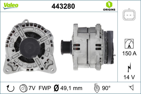 Alternator VALEO 443280