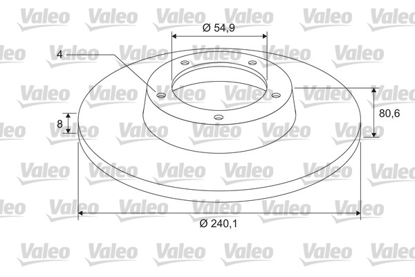 Disc frana VALEO 675403