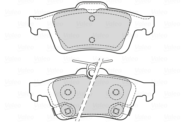 Placute frana VALEO 601709
