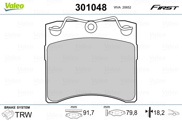 Placute frana VALEO 301048