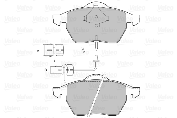 Placute frana VALEO 598483