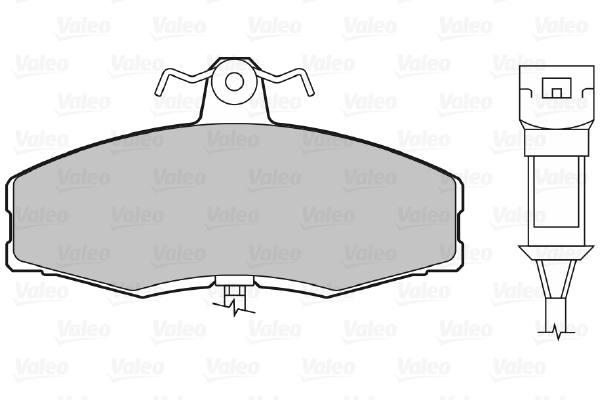 Placute frana VALEO 598217