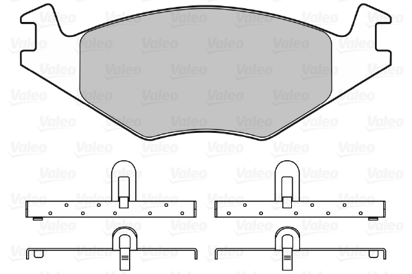 Placute frana VALEO 598127