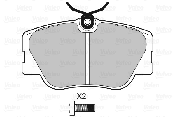 Placute frana VALEO 598315