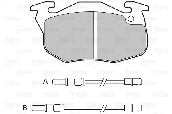 Placute frana VALEO 598081