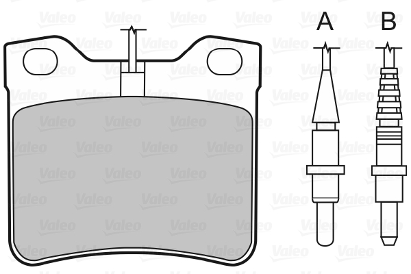 Placute frana VALEO 598295