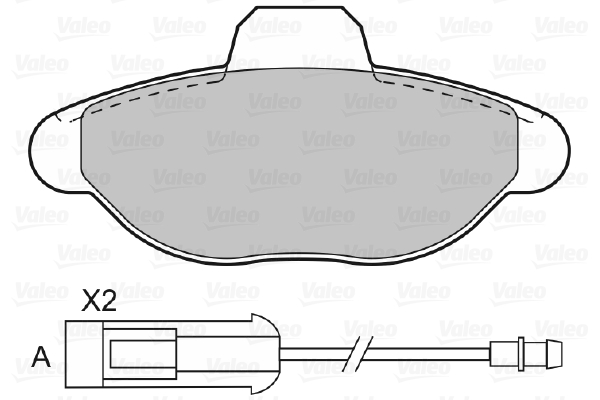 Placute frana VALEO 598011