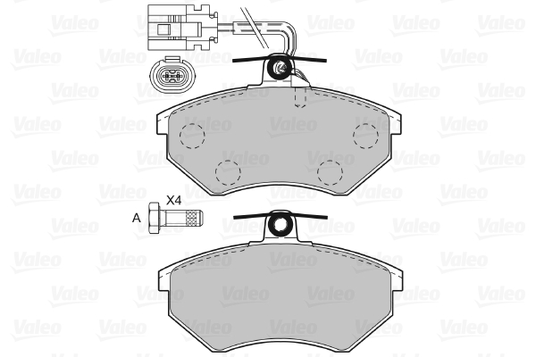 Placute frana VALEO 598484