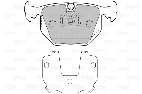 Placute frana VALEO 598580