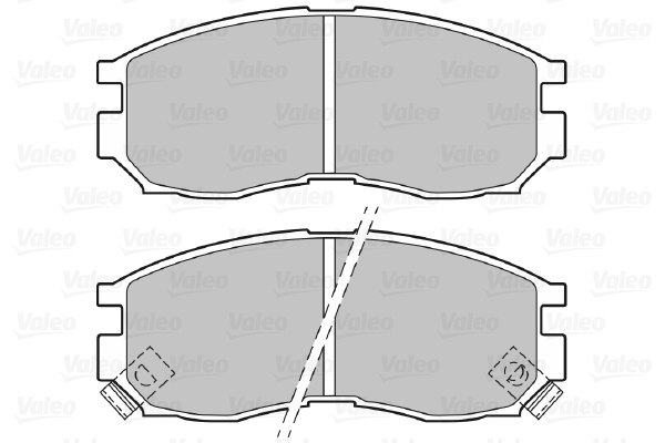 Placute frana VALEO 598625