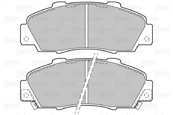 Placute frana VALEO 598627