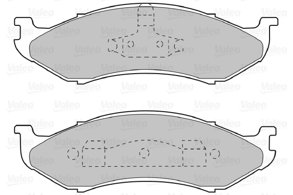 Placute frana VALEO 598491