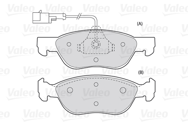 Placute frana VALEO 301006