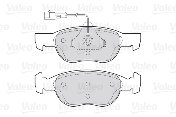 Placute frana VALEO 301040
