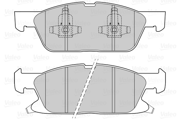 Placute frana VALEO 302311