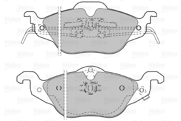 Placute frana VALEO 598322
