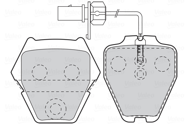 Placute frana VALEO 302333