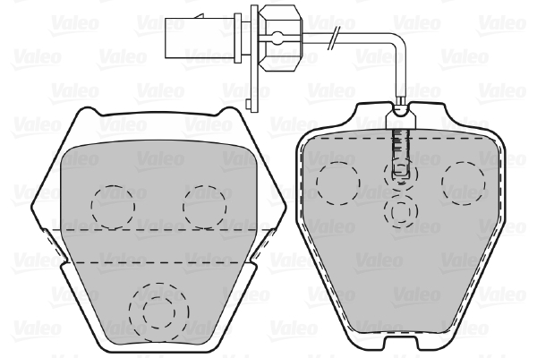 Placute frana VALEO 598992