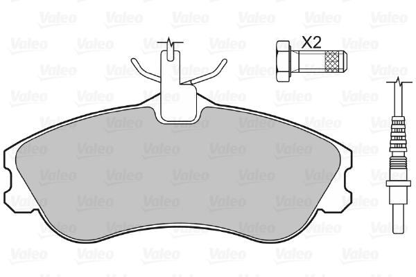 Placute frana VALEO 598398