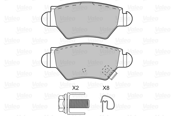 Placute frana VALEO 598926
