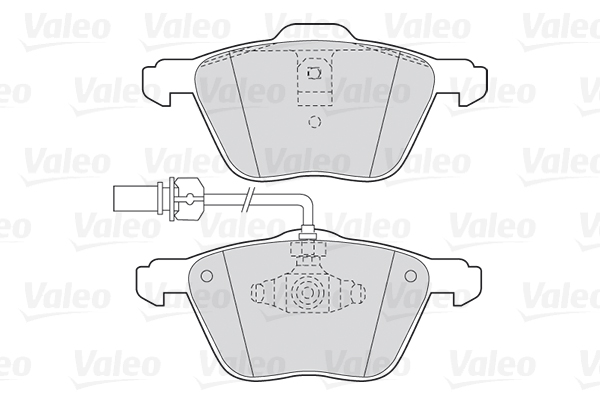 Placute frana VALEO 301565