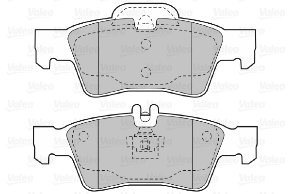Placute frana VALEO 598637