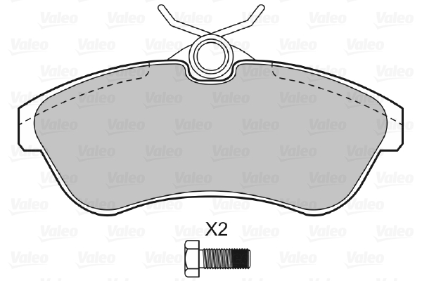 Placute frana VALEO 598501