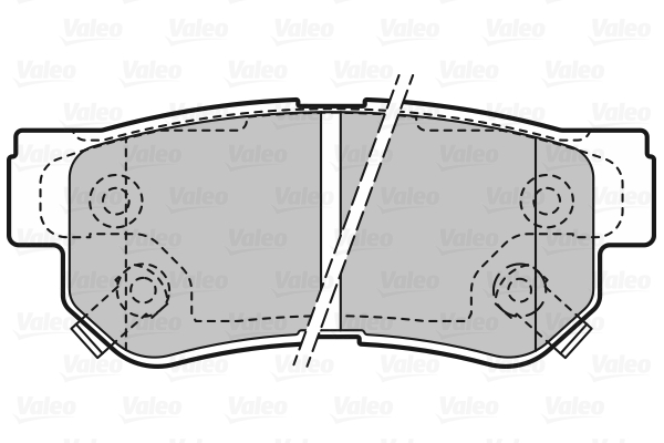 Placute frana VALEO 598748