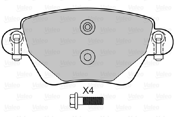 Placute frana VALEO 598434