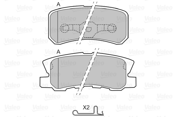 Placute frana VALEO 598520
