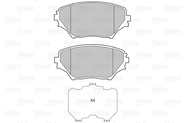 Placute frana VALEO 598536
