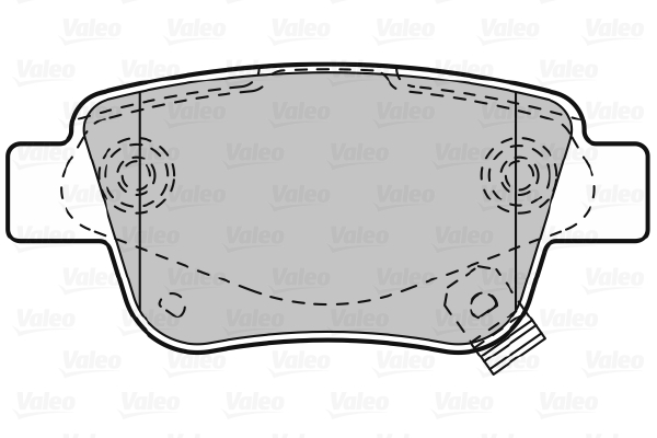Placute frana VALEO 598812