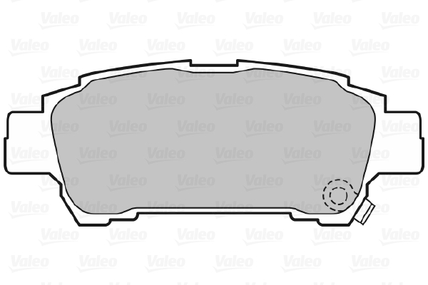 Placute frana VALEO 598542