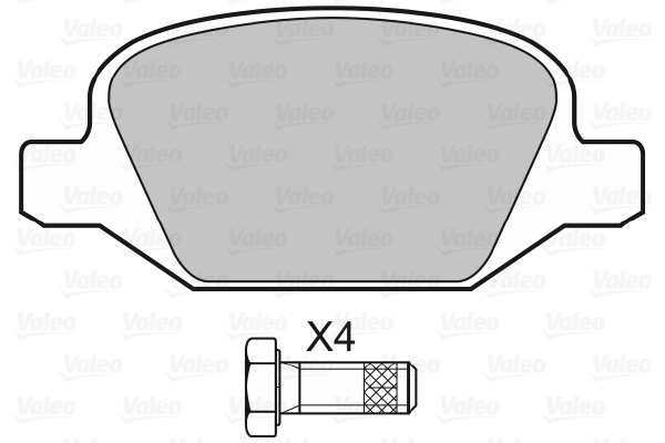 Placute frana VALEO 598407