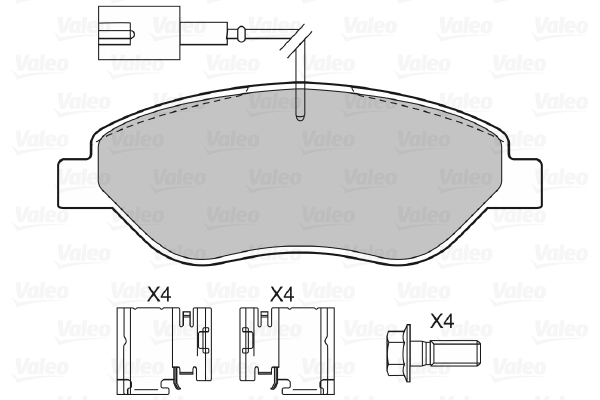 Placute frana VALEO 598428