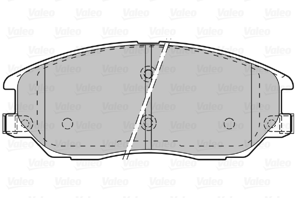 Placute frana VALEO 598871