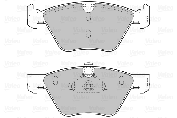 Placute frana VALEO 601283