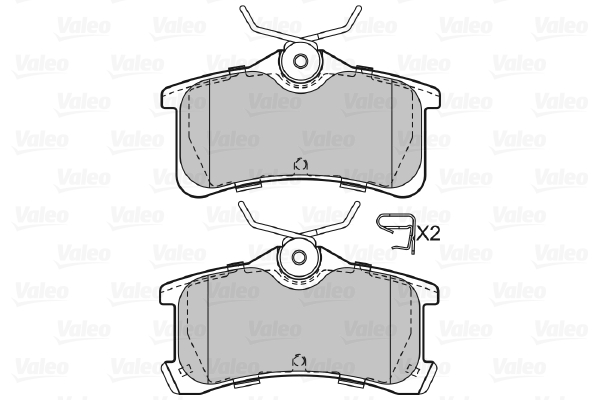 Placute frana VALEO 598810