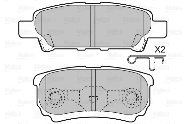 Placute frana VALEO 598852