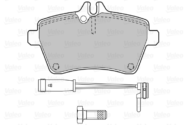 Placute frana VALEO 598704