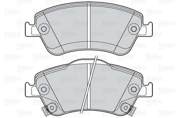 Placute frana VALEO 302115