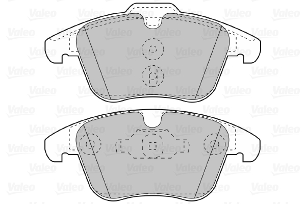 Placute frana VALEO 598879