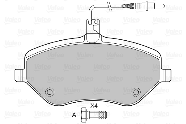 Placute frana VALEO 601072