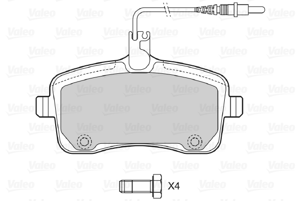 Placute frana VALEO 598662