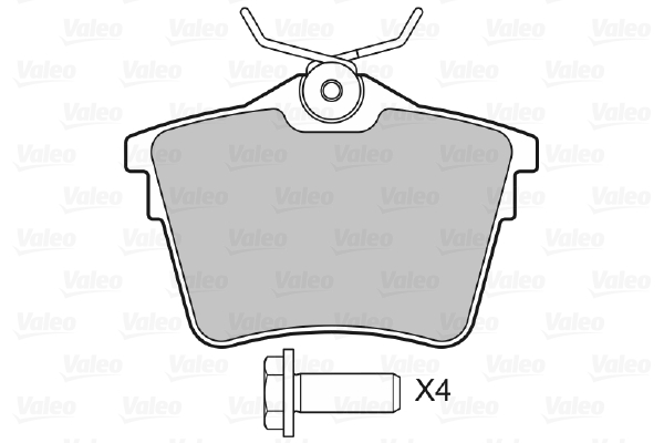 Placute frana VALEO 598664