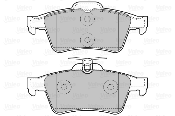 Placute frana VALEO 598783