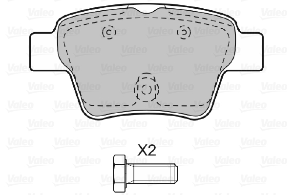 Placute frana VALEO 598702