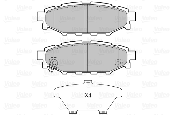 Placute frana VALEO 598929