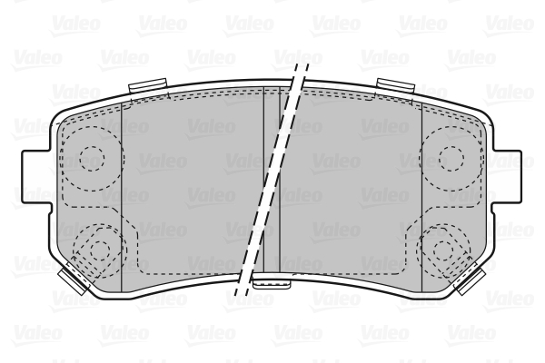 Placute frana VALEO 598867