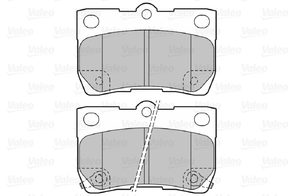 Placute frana VALEO 598888